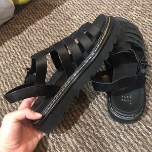 Women's Monroe Platform Sandals - A New Day Black 9.5